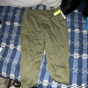 Moss green joggers